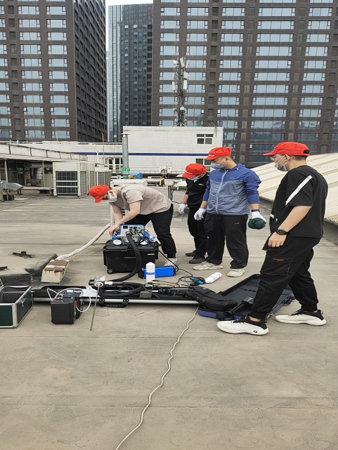 配合陕西省环境科学设计院在大金机电进行非甲烷总烃浓度测试