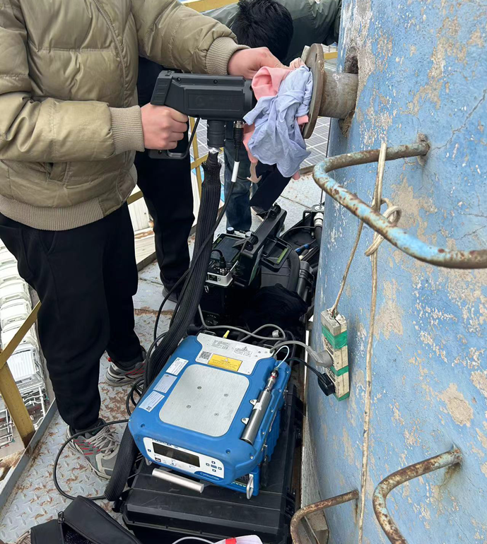 配合潍坊市站在机械公司进行非甲烷总烃测试