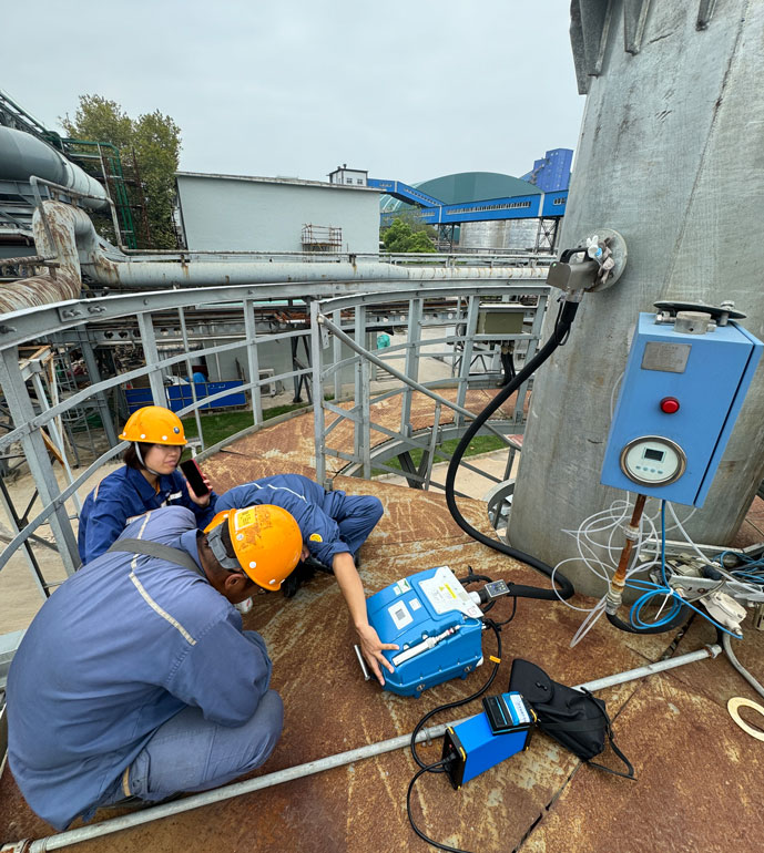 武汉某钢铁有限公司非甲烷总烃现场测试