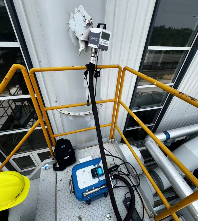 青岛某科技公司非甲烷总烃现场测试