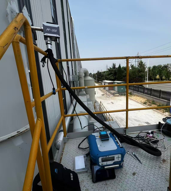 青岛某科技公司非甲烷总烃现场测试